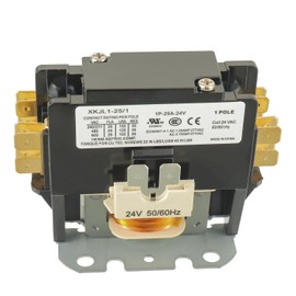 BOJACK 1 Poles FLA 25 Amp Coil 24 VAC Air Conditioner Condenser Compressor Contactor AC Definite Purpose Contactor