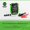 1000W Power Inverter 2000W Peak w/DC 12V to 3X 120V
