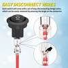 Joinfworld 3 Way Round Rocker Switch 12V, Waterproof 3 Pin