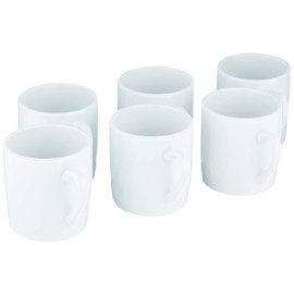 Baker Ross Mini tazza in porcellana bianca E774, alta 5 cm, per bambini da dipingere e decorare come regalo (confezione da 6)