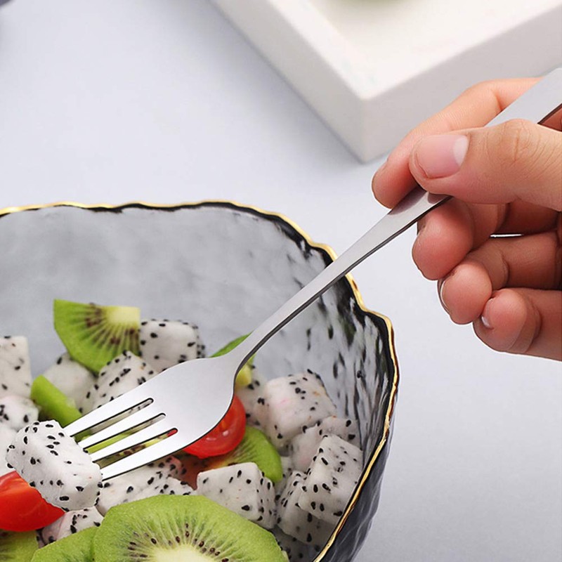 YFWOOD Mixed Cutlery Set, Dinner Spoons x 2 and Dinner
