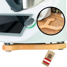 STERNEKOCH® Thermomix TM6 and TM5 Sliding Board - Made in Austria - Thermomix Sliding Board Made of Solid Beech Wood - Real Gliding Thanks to Felt Glides - Minimalist Design