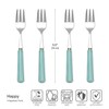 Darbie Angell Happy Collection Appetizer Forks, Set Of 4, Blue
