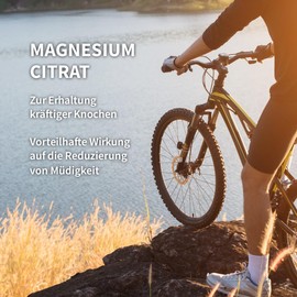 Magnesium Citrat Pulver - vegan - hochdosiert - 500 gramm
