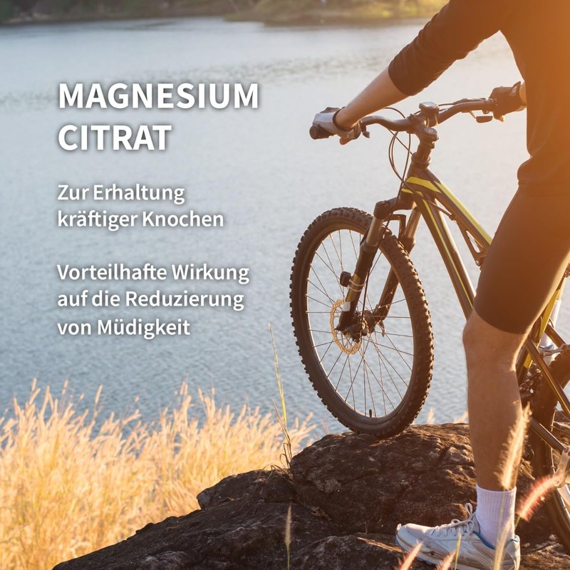 Magnesium Citrat Pulver - vegan - hochdosiert - 500 gramm