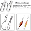 OROOTL Duo Lock Fishing Snaps Fishing Lures Clip Swivel Lock