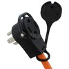 AC WORKS 30-Amp 4-Prong Dryer Outlet 14-30 Piggy-Back Plug Adapter