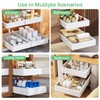 2Pack Pull out Cabinet Organizer, 21"Deep, Heavy Duty Full-extension Slide