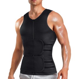 Chaleco de control de barriga Body Shaper Neopreno Fajas for hombres Sauna Chaleco de sudor Cinturón abdominal Sauna Cinturón de sudor Contención...  