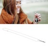 Outdoor Emergency Whistle Titanium Alloy EDC Whistle Pendant Necklace for