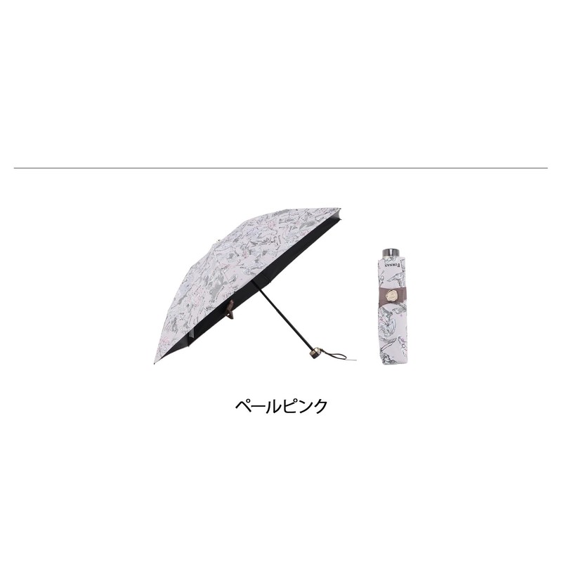 [Viewance] 1BH27743 Women's Parasol, Folding Umbrella, Full Light Blocking, For