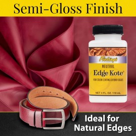 Fiebing's Edge Kote Leather Paint 4 Fl Oz Neutral Dye Semi Gloss Finish