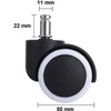 5 x Hard Floor Roller 11/50 mm – Also for