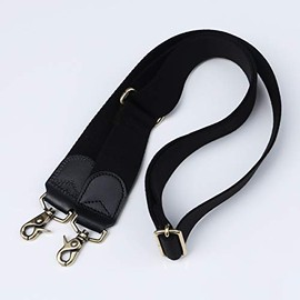 Yota Y44P Shoulder Belt, Genuine Leather Included, Strap, Single Item, Made in Japan, multicolor (black / gold)