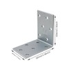 ERKO Angle Connector Metal Angle Galvanised Steel Set of 10