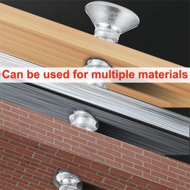 Qrity Pack of 100 Dowels and Screws, Drywall Anchor with Stainless Steel Screws, M4 x 25 mm, Self-Drilling Plasterboard Fixing Sets, Plasterboard, Cavity Dowels