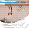 UBRAVE Cup Hooks, Pack of 4 Coffee Cup Holders for