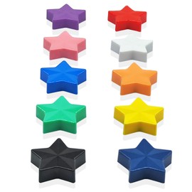 ZDZBLX Fridge Magnet Refrigerator Magnets, 10 Pack 10 Colors Strong Magnets Fridge Small Magnets, Colorful Star Decorative Mini Cute Magnets, Heavy Duty Magnets for Whiteboard, Locker,Classroom,Office
