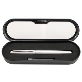 Pilot Metropolitan, Pluma Fuente con acento central de puntos, tinta líquida color negro, punto mediano, Estuche 1 Pieza (91105)                      