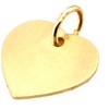 unbekannt Pendant Engraving Plate Heart Real Gold 333 Including Engraving