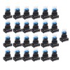 25 Pcs Industrial Push Button Switch Self Locking Push Button
