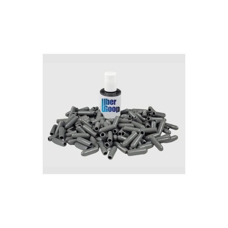 Uber Goop DARK GREY dishwasher rack repair coating w/130caps