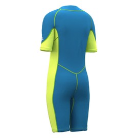 Hevto Kids Wetsuit Shorty Boys Girls Toddler Youth Size 6 Year 2mm Neoprene Wet Suit Front Zip Thermal Swimming in Cold Water (Green, 6)