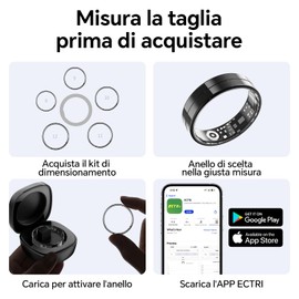 2025 Ultra Thin Smart Ring, Monitors 24/7 Heart Rate, SpO2, Sleep, Body Temperature, etc. Rings for Men and Women, No Subscription Costs, Android iOS (Black Size 8)