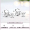 Jewelili 0.25 CTW Lab Grown Diamond Stud Earrings for Women|