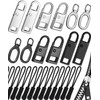 Zipper Pull Replacement 32 Pack, Universal Replacement Zipper Pull Kit,