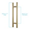 TOGU TG-6012 18 inches Solid Standoffs Heavy-Duty Commercial Grade-304 Stainless