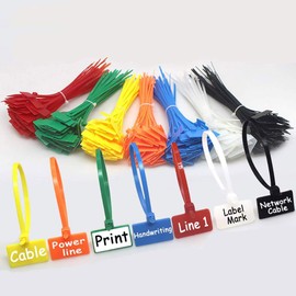 NICE PURCHASE 250pcs 6 inch Wire Zip Ties Self-Locking Plastic Nylon Cable Ties Multicolor Network Wire Plastic Straps Label Mark Tag