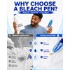 LSAVRUA Bleach Pen for Clothing, Bleach Gel Stain Remover Pen