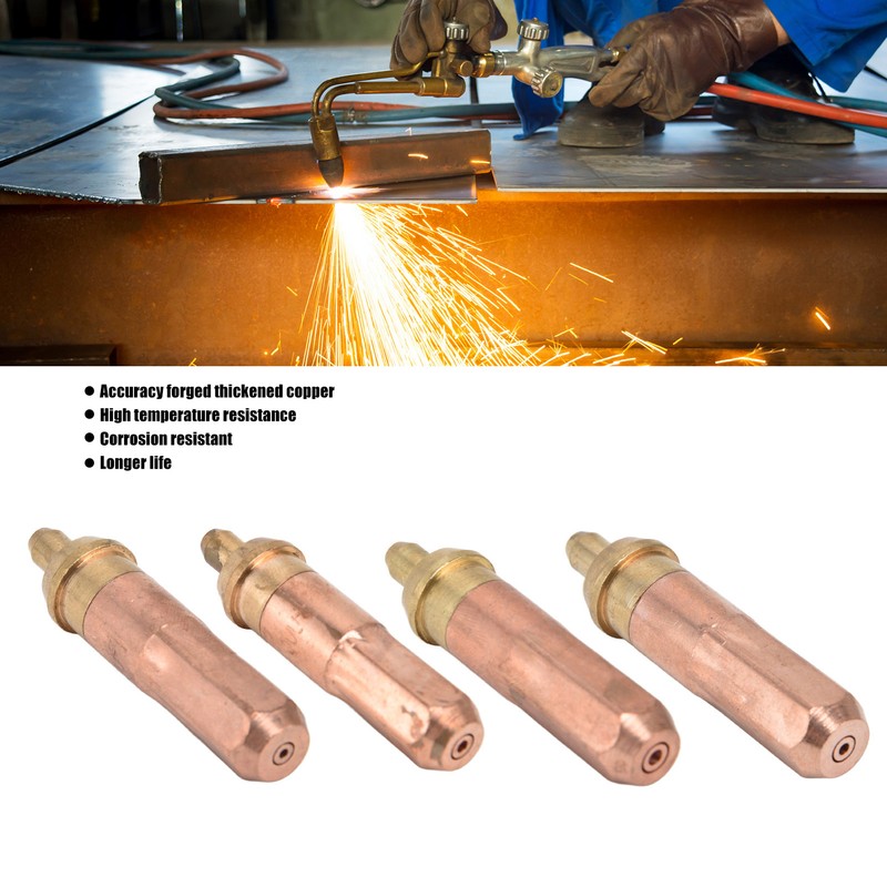 4Pcs Acetylene Cutting Tips Ring Welding Nozzles for Torch High