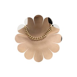 Yheakne Vintage Link Curb Chain Necklace Gold Chain Link Necklace Punk Cuban Chain Necklace Chunky Chain Collar Necklace Jewellery for Women and Girls