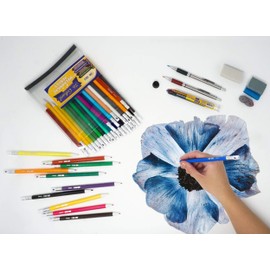 June Gold 36 Black (Raven #108) Colored 2.0 mm (NOT GRAPHITE) Lead Refills, Bold Thickness for Heavy Use, Break Resistant with a Convenient Dispenser