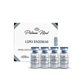 PLATINUMMAX Lipo Enzimas - Para Reducir Medidas, tallas, Reafirmar, Moldear - Lipasa, Colagenasa; Tratamiento 1 mes de uso