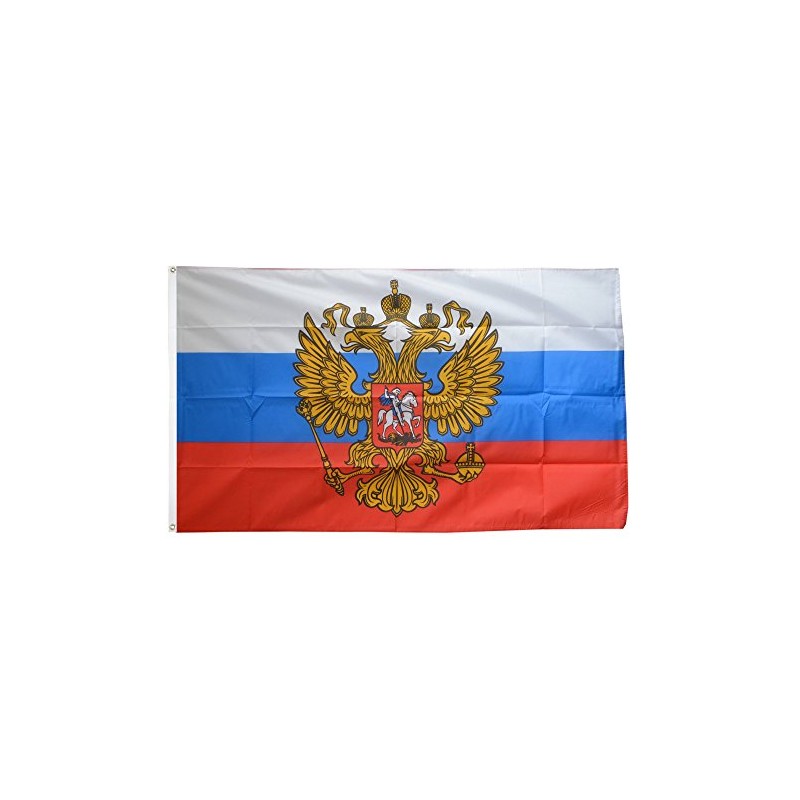 Fritze Russia With Crest Flag, russian Flag Ready to hoist