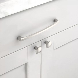 Asidrama 10 Pack 7 Inch(177mm) Brushed Satin Nickel Kitchen Cabinet Handles, Cabinet Pulls Kitchen Cabinet Hardware for Cupboard Drawer Pulls