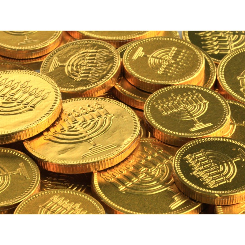 The Dreidel Company Hanukkah Gelt Coins, Made in Israel, Kosher