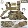 WYNEX Tactical Chest Rig Pack for Men, Running Chest Bag