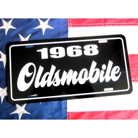 1968 Oldsmobile license plate tag 68 Olds 442 Cutlass Supreme Delta 88 Toronado