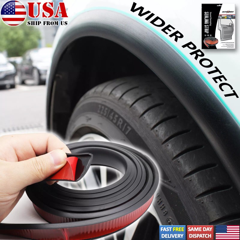 Xukey Fender Flares 10' Car Wheel Eyebrow Arch Extension Protector