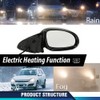 PIT66 Right Passenger Side Mirror Power Heated Turn Signal Puddle