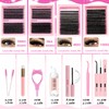 YIDUO 994Pcs Lashes Clusters Kit 60D/80D/100D Volume False Eyelash Extensions