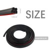 16.4Ft Car Door Weather Stripping Door Seal Strip,B-Shape Double Layer