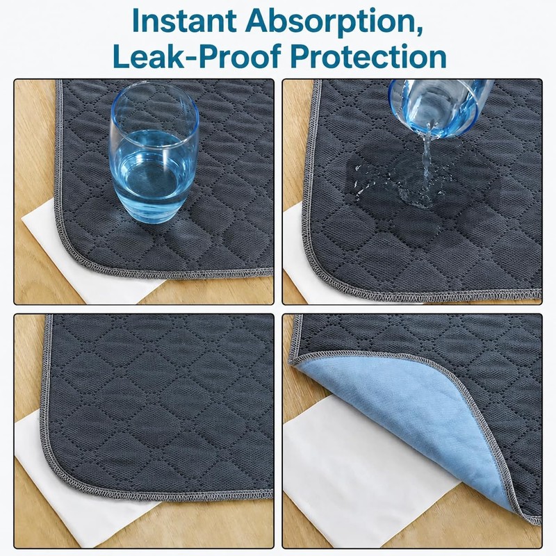 FTISSLY 2 PCS Absorbent Incontinence Chair Pads Seat Protector Pads
