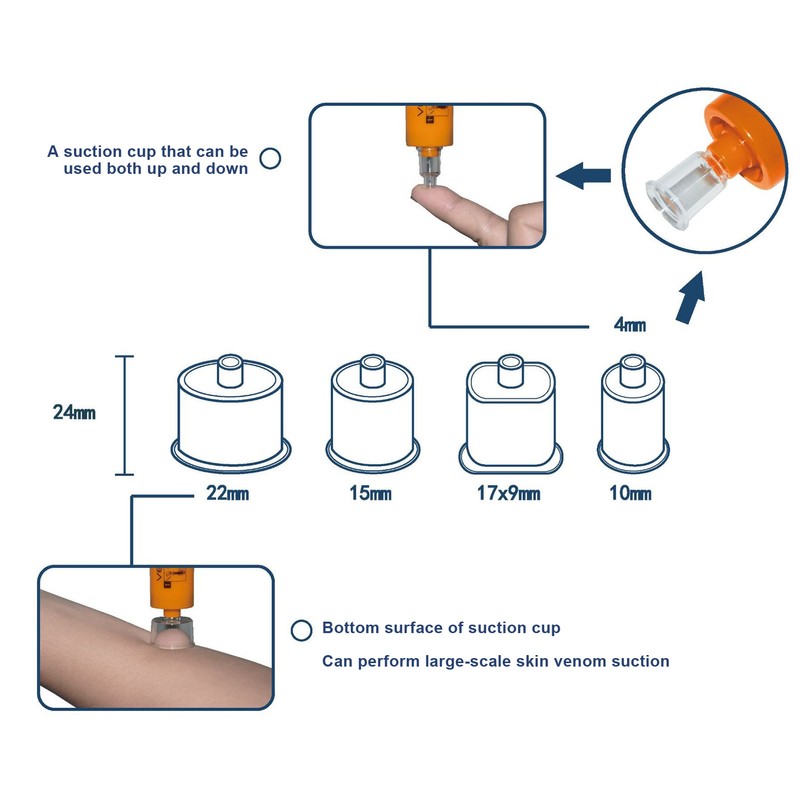 Bite Sting Extractor Kit Suction Tool Pump Insect Bug Bee
