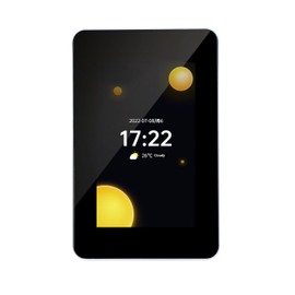 MincoHome Wi-Fi Smart Color Thermostat Programmable Large Touch Screen Temperature Control for Electric Underfloor Heating Save Energy (Black)