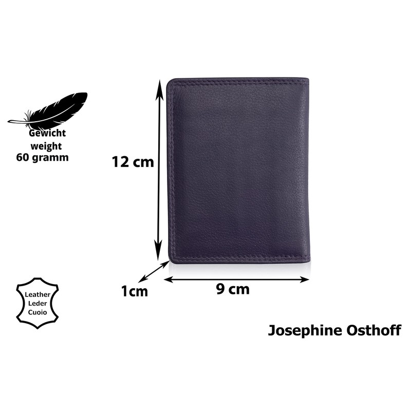 Josephine Osthoff ID Case ID Card Holder Portrait Format Leather